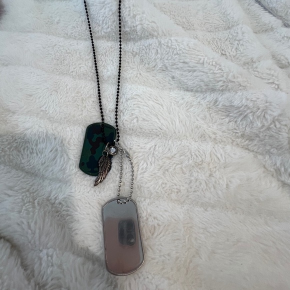 New handmade dog tag and charm necklace - Picture 1 of 3